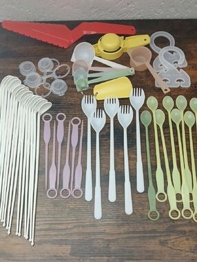 Tupperware 48 Vintage Utensils  1950 - 1980s